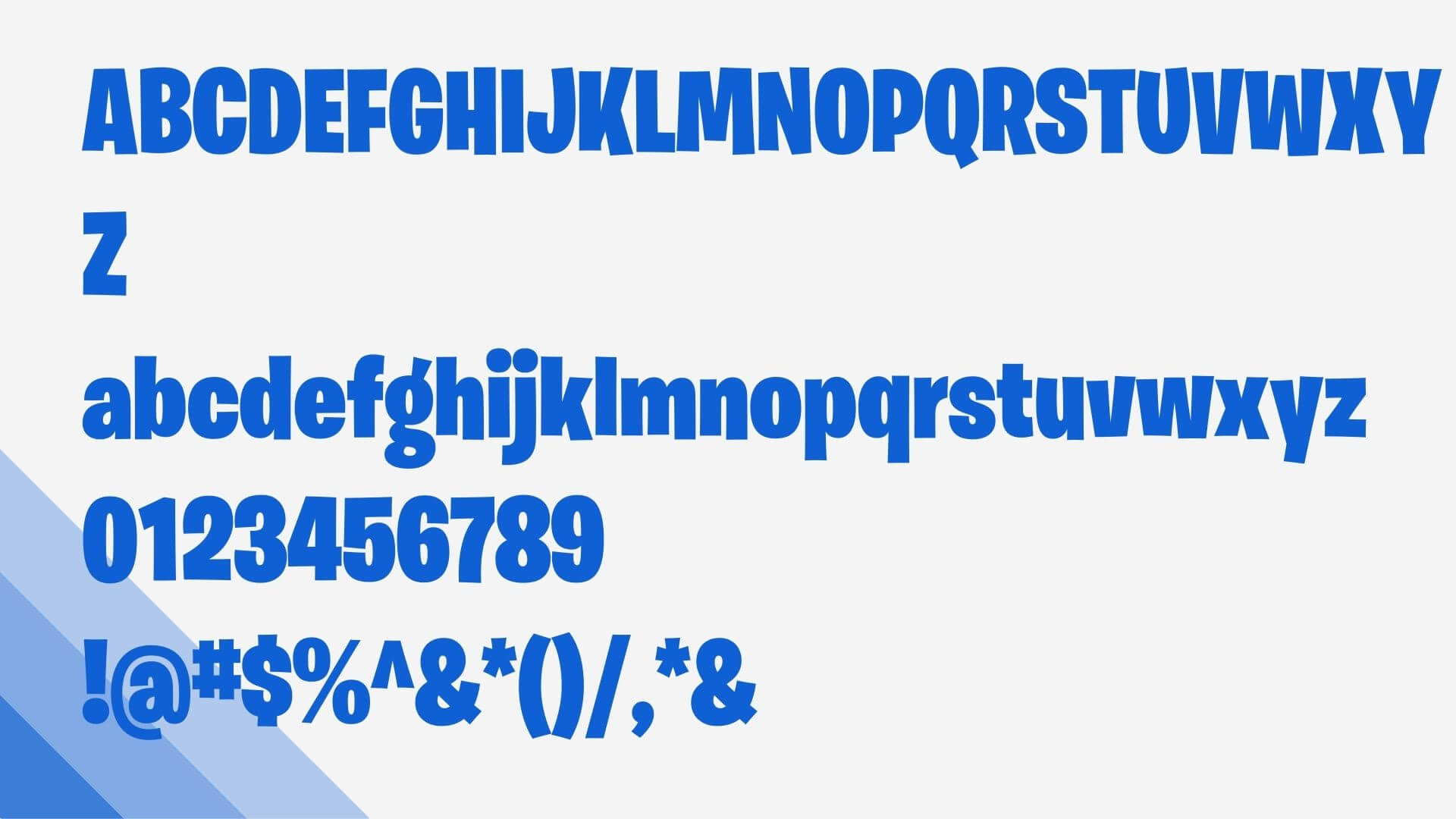 Fortnite Font