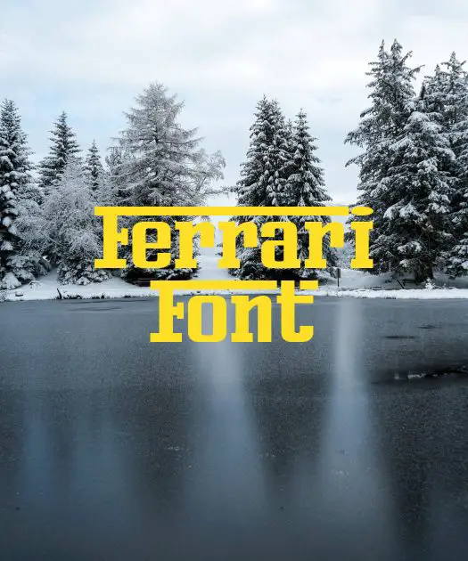 Ferrari Font Free Download