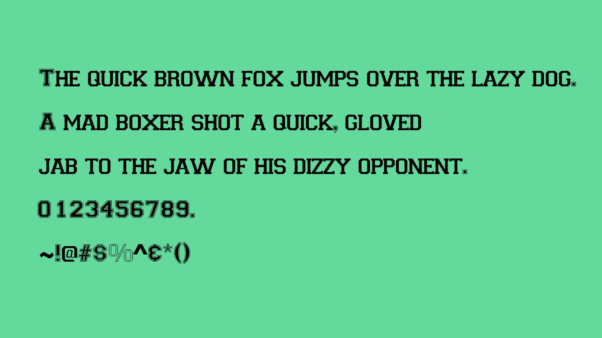 Varsity Font