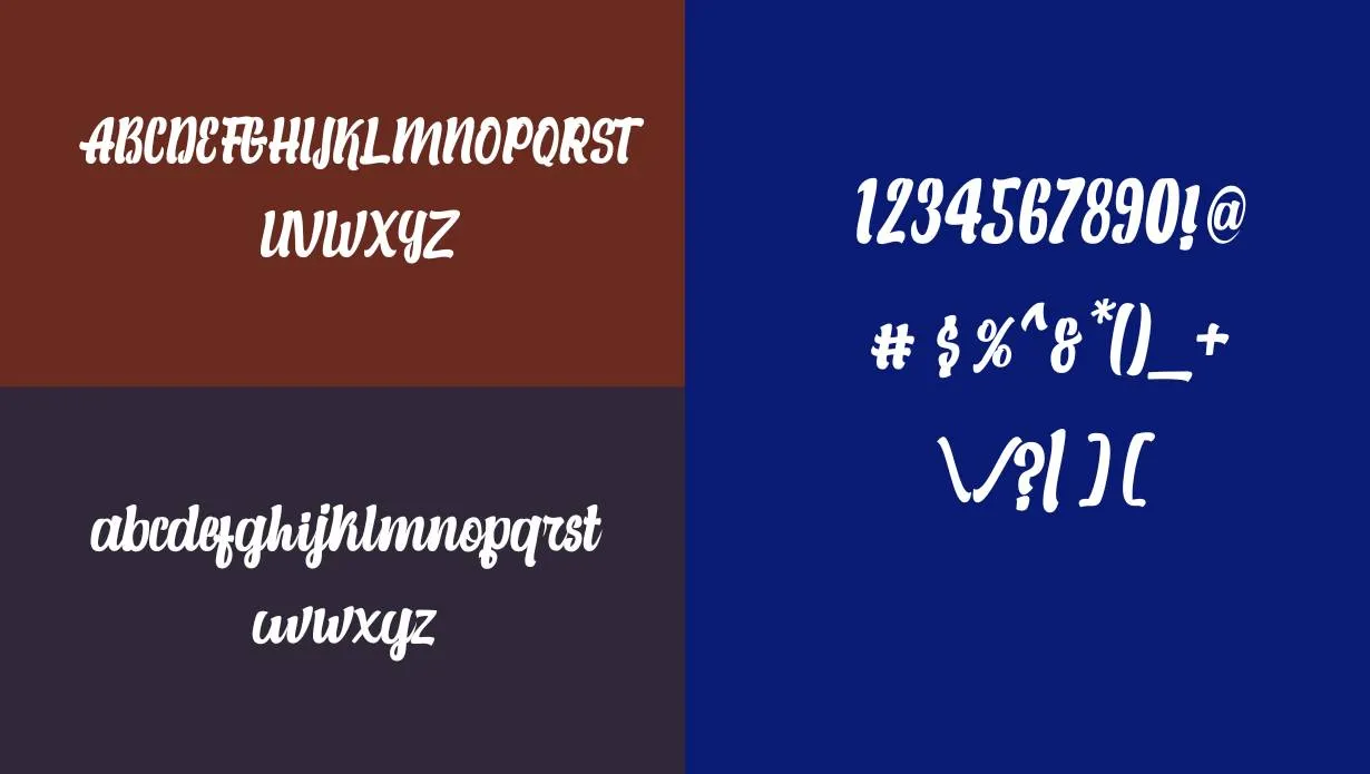 Alexandria Script Layered Font