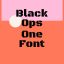 Black Ops One Font Free Download