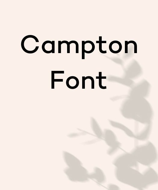 Campton Font Free Download