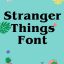 Stranger Things Font Free Download