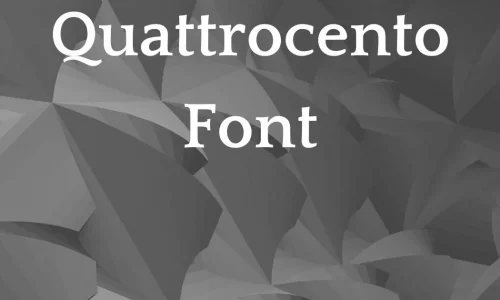 Quattrocento Font Free Download