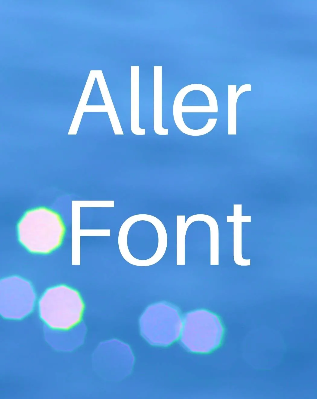 Aller Font Free Download