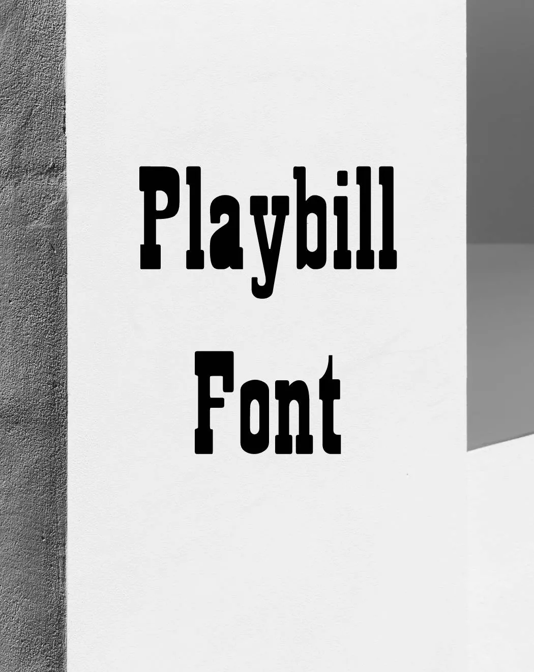 Playbill Font Free Download