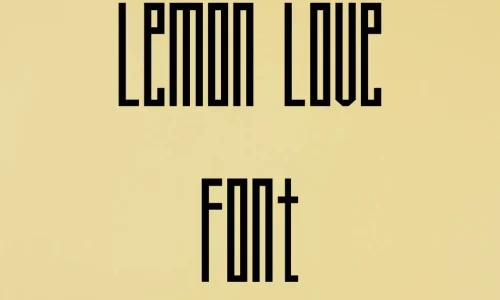 Lemon love Font Free Download