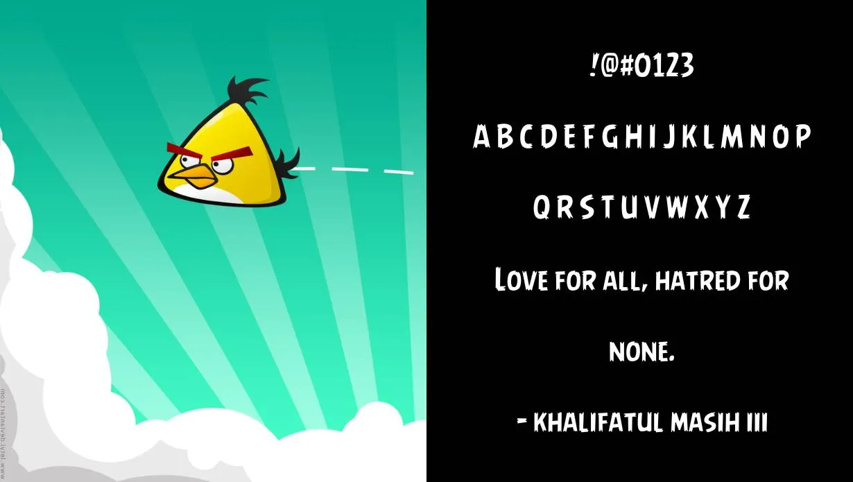 angry birds font free download photoshop