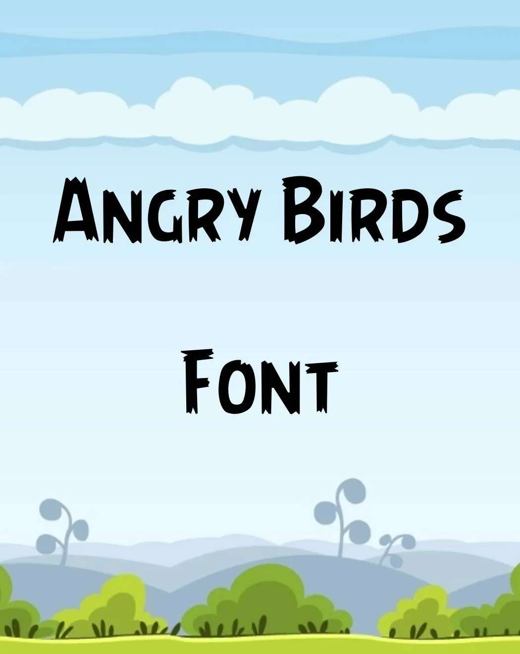 angry birds font free download photoshop