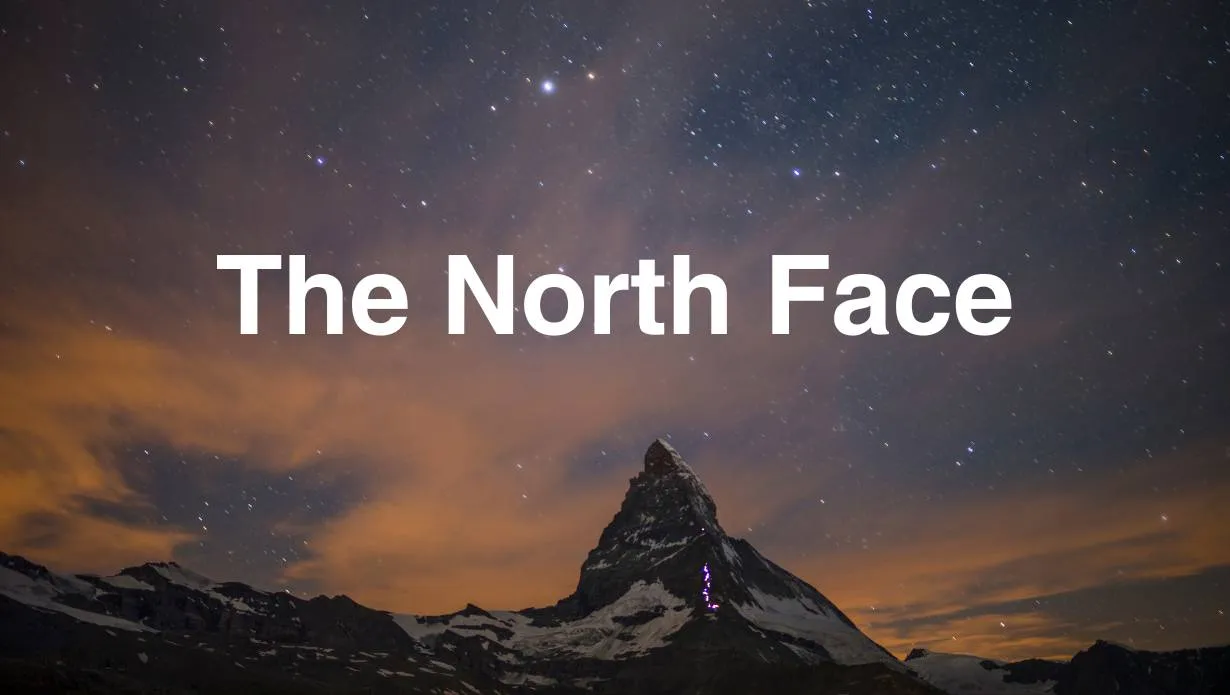 The North Face Font