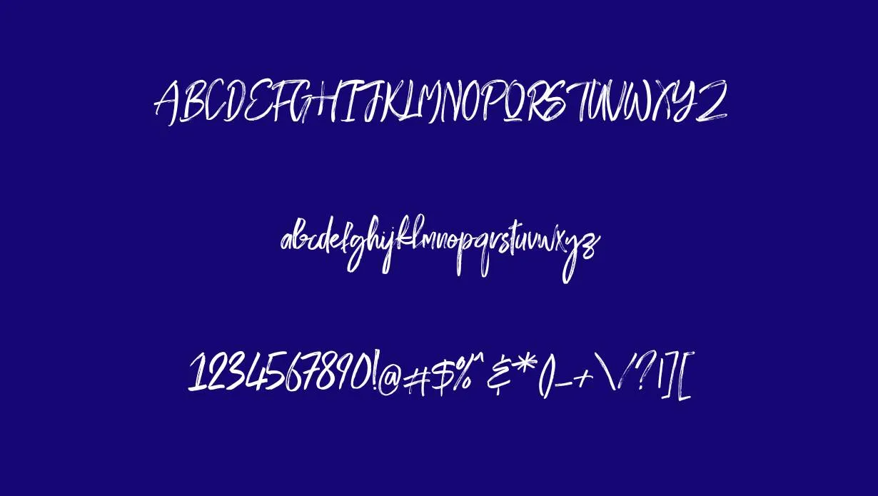 Rockstar Handmade Brush Font