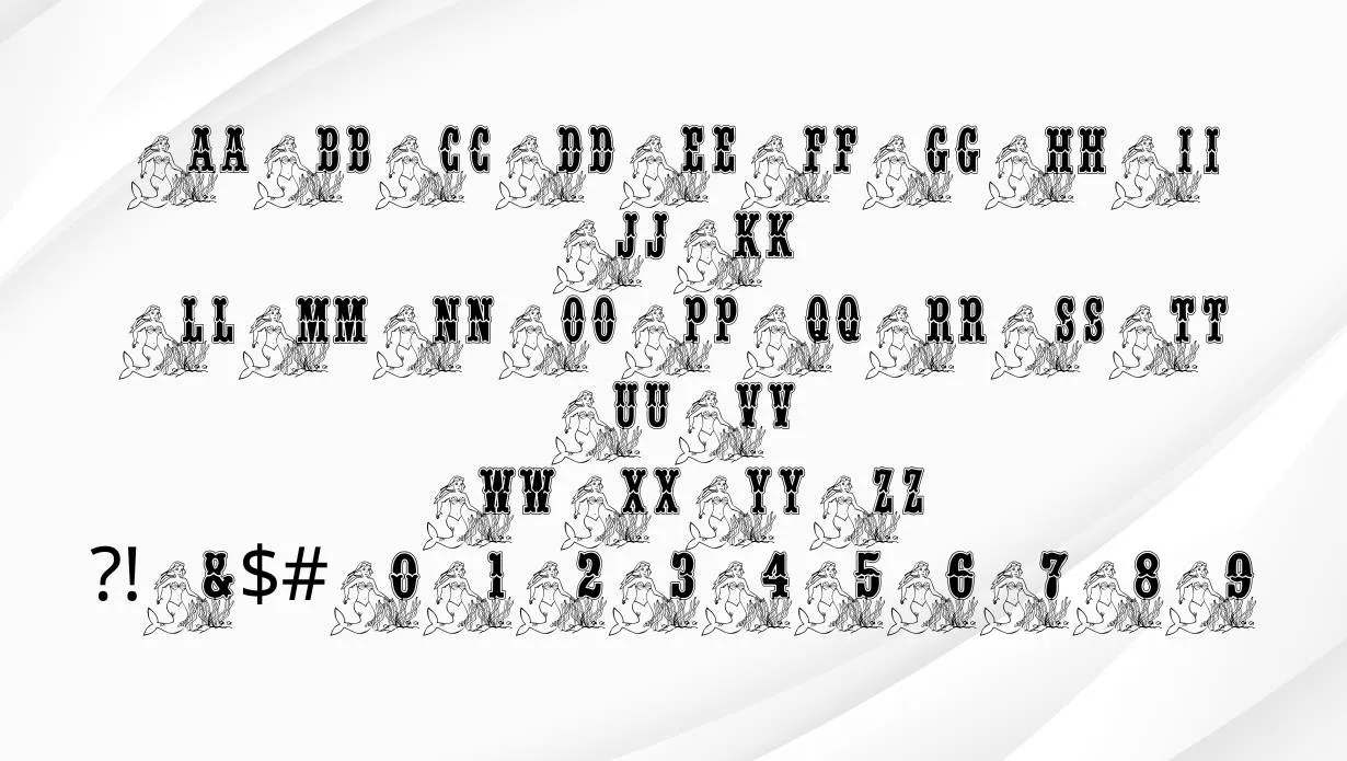 BJF Mermaid Font